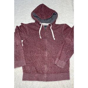 Urban Pipeline Rustic Red Men's Zip Up Hooded Jacket Size Small S